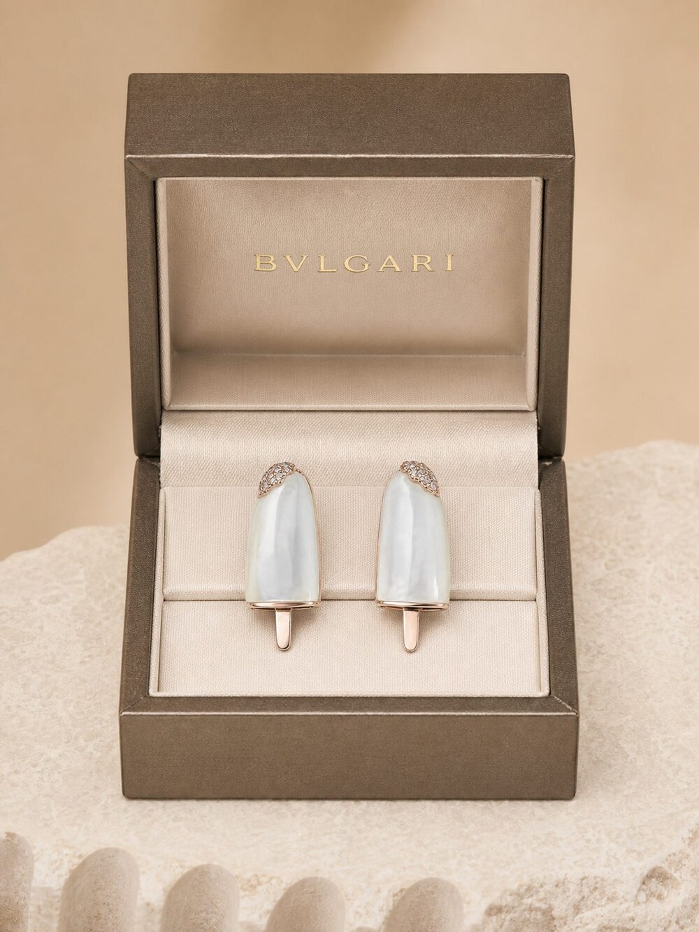 Bulgari Refined Statement Earrings Style 7 | New with Box - Picture 1 of 9